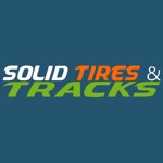 33x12-20/ 12-16.5 Smooth Solid Skid Steer Tires - Non Marking Gray