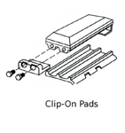 20" 500mm Clip-On Rubber Pad 171mm Pitch